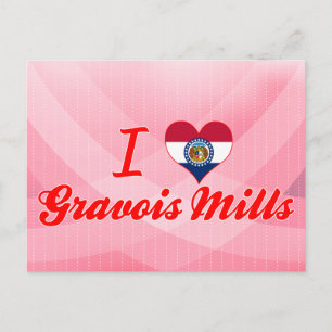 I Love Gravois Mills, Missouri Postcard