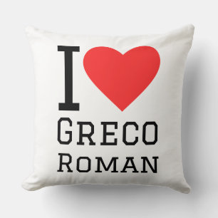 I love Greco Roman Throw Pillow