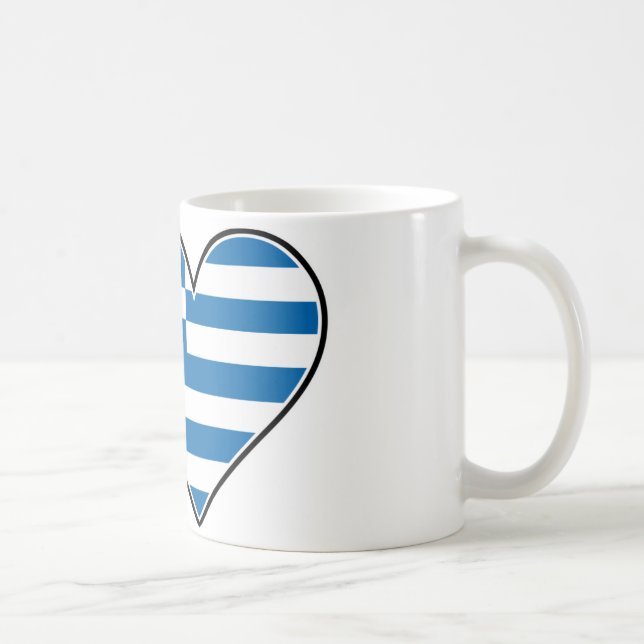 I Love Greece Coffee Mug (Right)