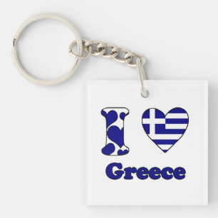 I love Greece Keychain