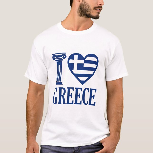 I love Greece T-Shirt (Front)