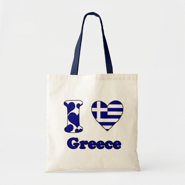 I love Greece Tote Bag (Front)