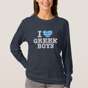 I Love Greek Boys T-Shirt