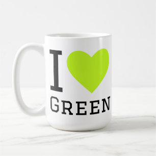I love green  coffee mug