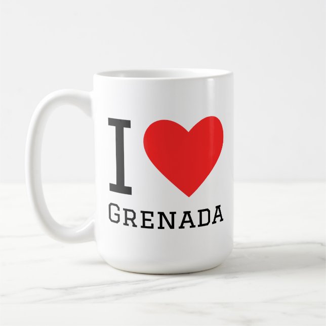 I love grenada coffee mug (Left)