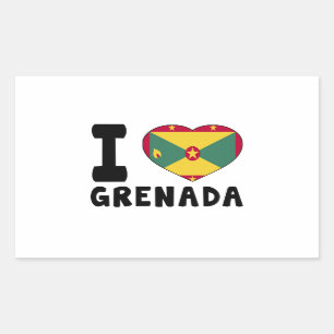 I Love Grenada Sticker