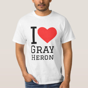 I love grey heron T-Shirt
