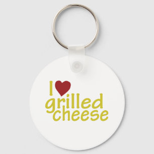 I Love Grilled Cheese Keychain