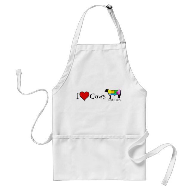 I Love Grilling Beef Standard Apron (Front)