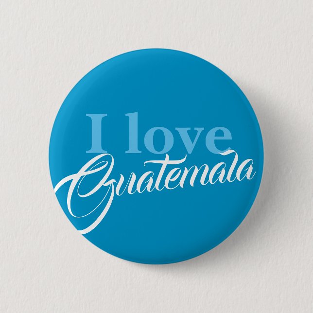 I love Guatemala 2 Inch Round Button (Front)