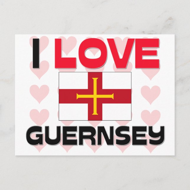 I Love Guernsey Postcard (Front)