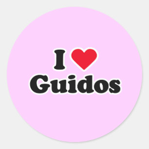 I love guidos classic round sticker