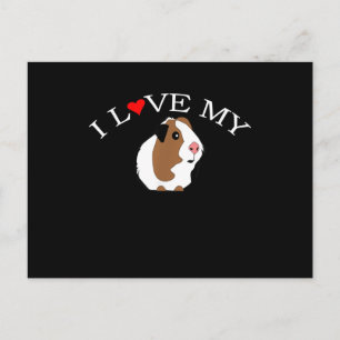 I Love Guinea Pig Guinea Pig Lovers Postcard