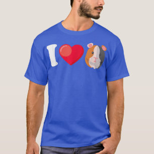 I Love Guinea Pigs  Funny Guinea Pigs Gift  T-Shirt