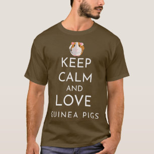 I Love Guinea Pigs Graphic Novelty Design T-Shirt