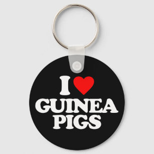 I LOVE GUINEA PIGS KEYCHAIN