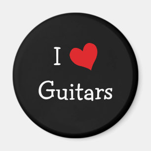 I Love Guitars Magnet