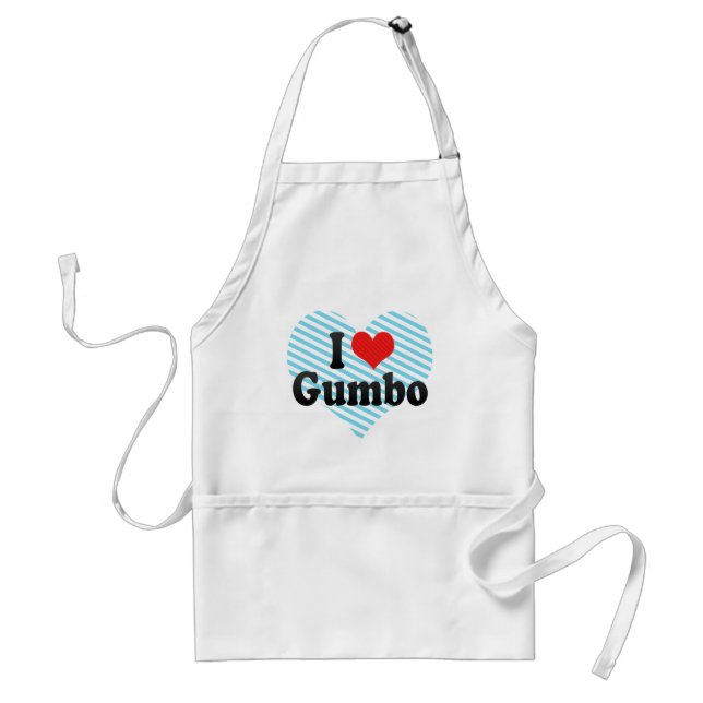 I Love Gumbo Standard Apron (Front)