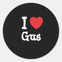 I love Gus heart custom personalized
