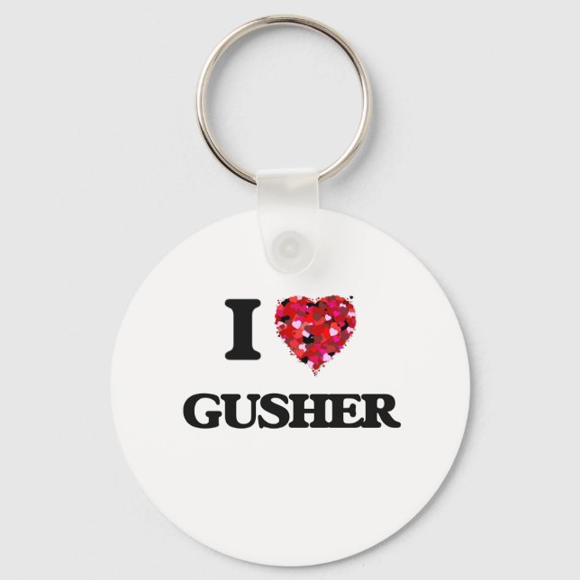 I Love Gusher Keychain (Front)