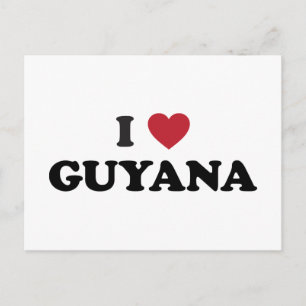 I Love Guyana Postcard