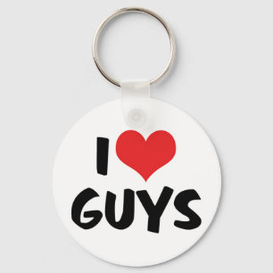 I Love Guys Keychain