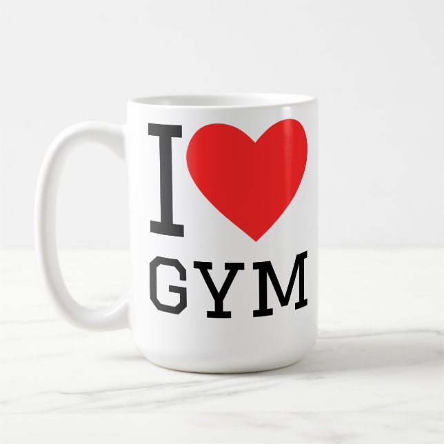 I love gym coffee mug (Left)