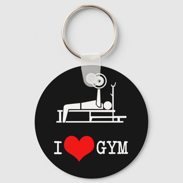 I Love GYM Keychain (Front)