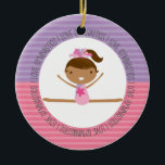 I LOVE GYMNASTICS Christmas Ornament<br><div class="desc">This super cute keepsake ornament is totally customizable by you. Change the template text or order as shown. If you need help or have something else in mind,  just click on the contact link to send the designer a personal detailed message.</div>