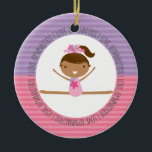 I LOVE GYMNASTICS Christmas Ornament<br><div class="desc">This super cute keepsake ornament is totally customizable by you. Change the template text or order as shown. If you need help or have something else in mind, just click on the contact link to send the designer a personal detailed message.</div>