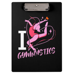 I Love Gymnastics Clipboard