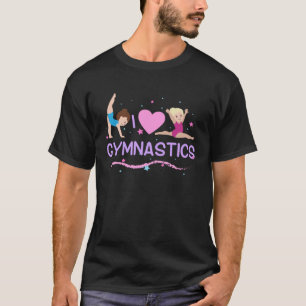 I Love Gymnastics Cute Gymnastics Girl T-Shirt