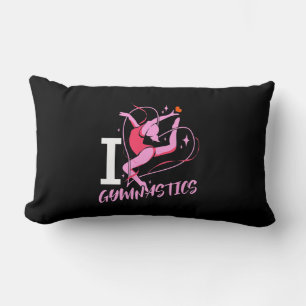 I Love Gymnastics Lumbar Pillow