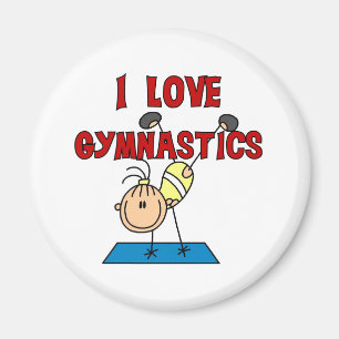 I Love Gymnastics Magnet