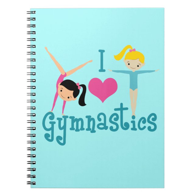 I Love Gymnastics Notebook (Front)