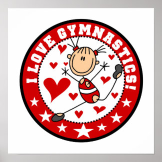 I Love Gymnastics Poster