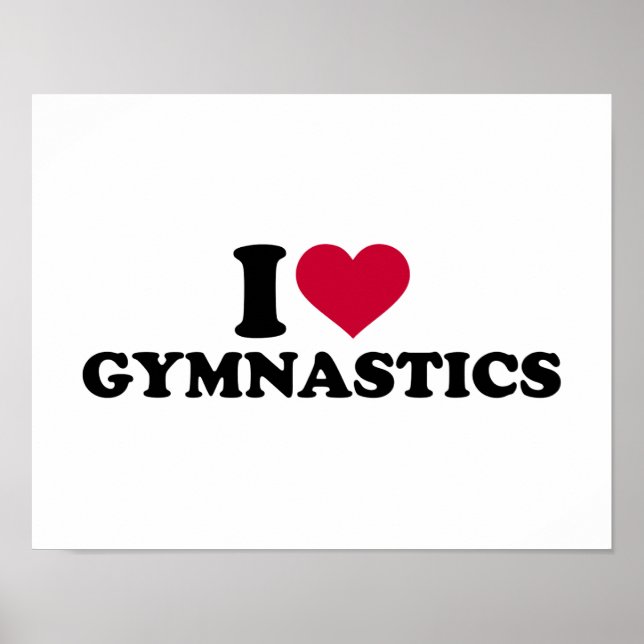 I love Gymnastics Poster (Front)
