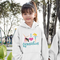 I Love Gymnastique mignonne Gymnaste Kids