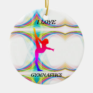 I Love Gymnastique Ornement