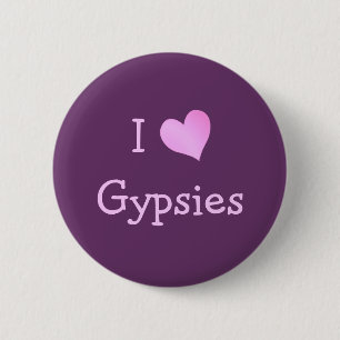 I Love Gypsies 2 Inch Round Button