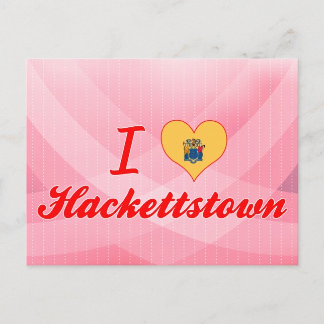 I Love Hackettstown, New Jersey Postcard (Front)