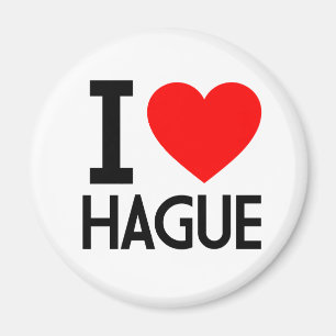 I Love Hague Magnet