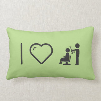 I Love Hairdresser Cutters Lumbar Pillow