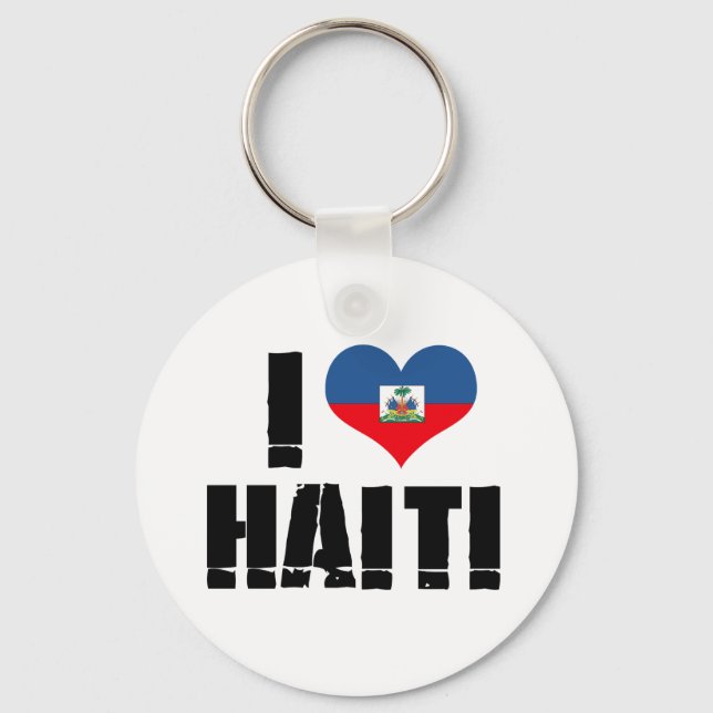 I LOVE HAITI KEYCHAIN (Front)