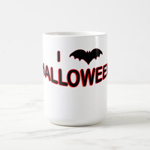 I Love Halloween (BAT) Magic Mug