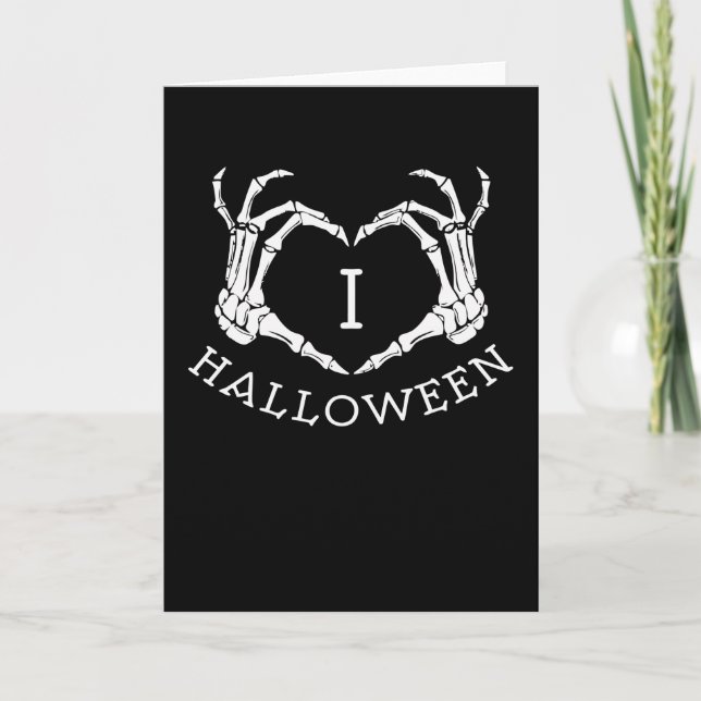 I Love Halloween Card (Front)