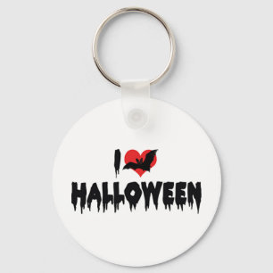 I Love Halloween Keychain