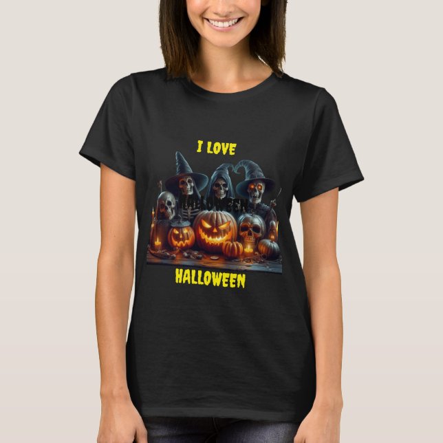 I Love Halloween T-Shirt (Front)