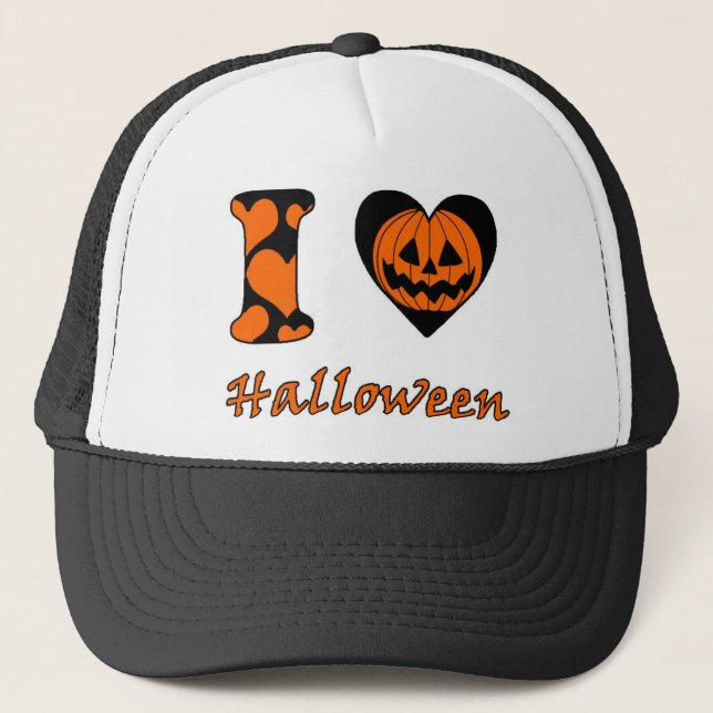 I love Halloween Trucker Hat (Front)