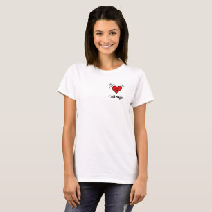 I Love Ham Radio Heart T-shirt